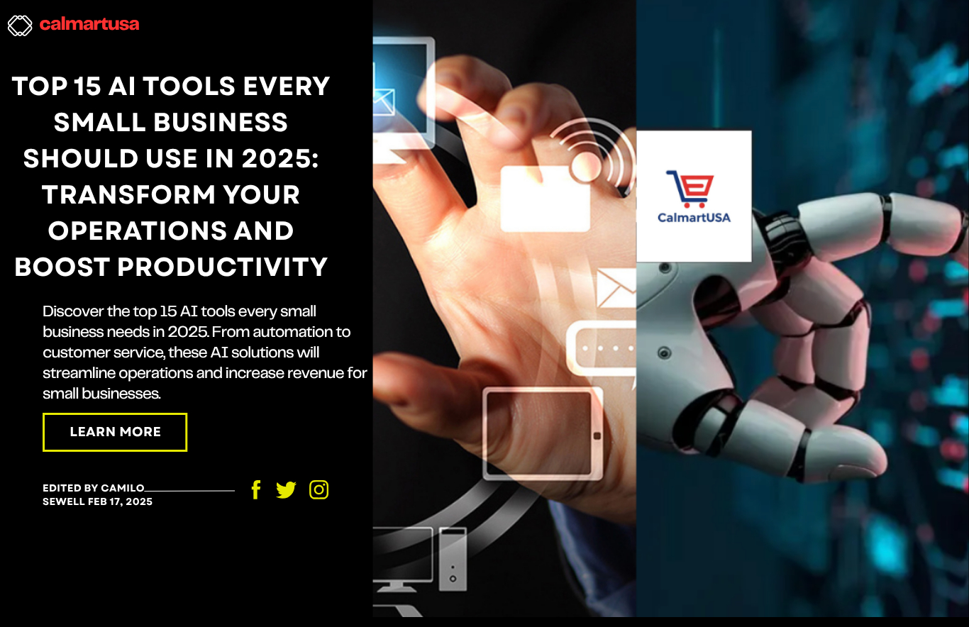 Top 15 AI Tools Every Small Business Should Use in 2025: Transform Your ...
